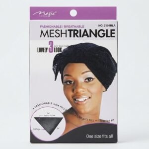 MESH TRIANGEL BLACK MAG stylish and breathable hair cap for women