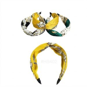 Fancy mixed design headbands assorted patterned hair accessories pack of 12
