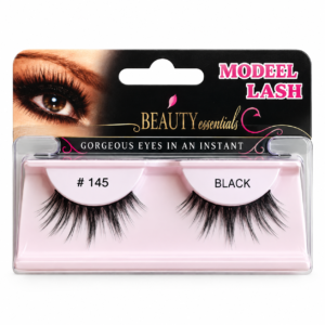 100% human hair black model eyelashes dozen pack