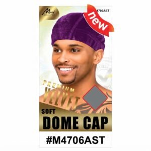 Men's Soft Velvet Dome Cap in assorted colours for stylish hair protection