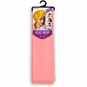 Magic baby pink stretch jersey head wrap 25 x 72 inch