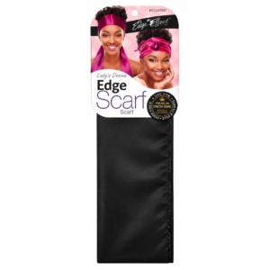 Black edge scarf for laying and securing hair edges