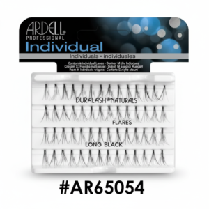 Ardell Professional Individual Duralash Naturals Long Black lash clusters AR65054 in original retail packaging on a white background