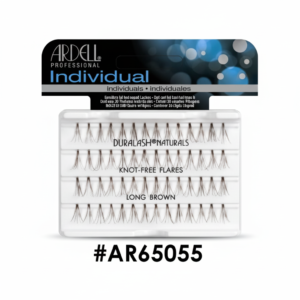 Ardell Professional Individual Duralash Naturals Knot-Free Long Brown lash clusters AR65055 in original retail packaging on a white background