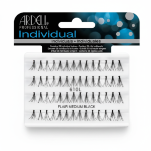Ardell Professional Individual Flare Medium Black lash clusters AR30210 in original retail packaging on a white background