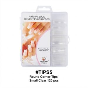Round Corner Tips - Small Clear 120pcs #TIPS5