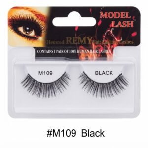 Remy Natural False Lashes - Model Lash M109 Black (#M109)
