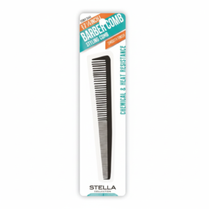 Stella, 7 ¼" Barber Styling Comb, #2444, Black