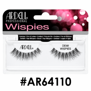 Ardell Professional Demi Wispies Black false eyelashes (#AR64110) packaging on a pure white background