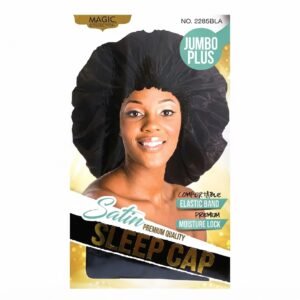 Jumbo Plus Satin Sleep Cap - Premium Quality - #2285BLA