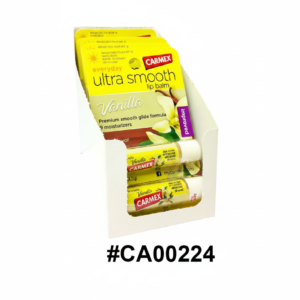 #CA00224 Carmex Ultra Smooth Vanilla Lip Balm - Box of 12pcs