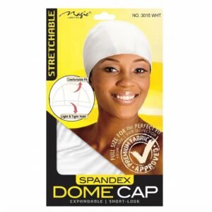 Spandex Dome Cap - Stretchable Short-Look - #2251BLA, #2251AST, #2251WHI, & #2251NAT