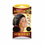 Organic Argan Oil Wide Band Sleep Cap - Premium Hair Protection - Pink & Black - #3001AST & #3001BLA
