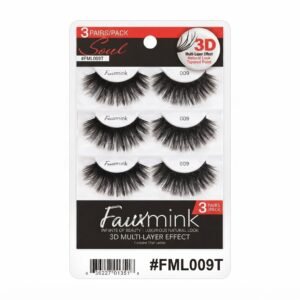 Response Soul Faux Mink Lashes - #FML009T 3 Pairs Pack - 3D Multi-Layer Effect