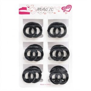 Magic Collection, Black Spiral Hair Clips, #Z1080