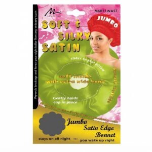 Jumbo Satin Edge Bonnet - Soft & Silky Satin - Black & Assorted Colors - #M6011WBLK & #M6011WAST