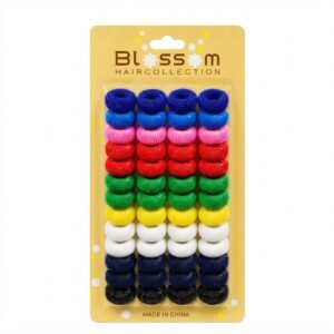 Candie Assorted Colour Pony Rings 60pc #15025