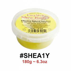 EasyMelt Yellow Shea Butter 180g / 6.3oz - Effective Natural Emollient #SHEA1Y