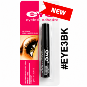 Eye Eyelash Adhesive Waterproof Black Lash Glue #EYE3BK on white background