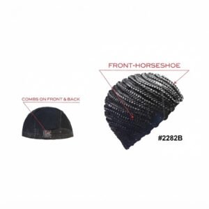 Front-Horseshoe Braided Wig Cap #2282B