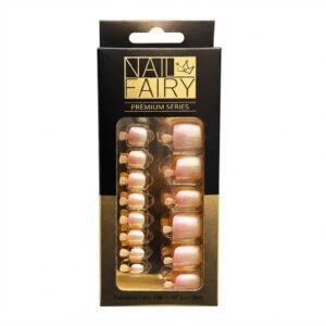 Nail Fairy Toe Glittery Pink Press-On Nails #TOE5