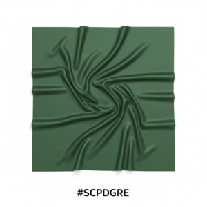 Silky Plain Scarf 90x90cm – Dark Green #SCPDGRE
