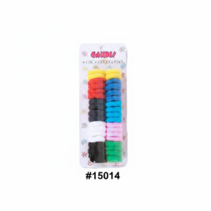 Candie Assorted Colour Pony Rings 40pc #15014