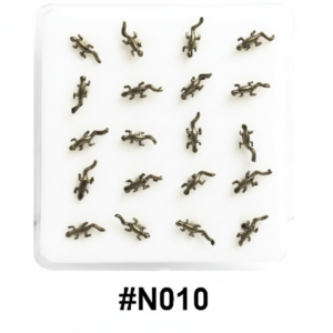 Antique Bronze Lizard Gecko Nose Pins #N010