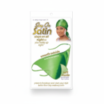 Satin Hair Wrap / Durag -Green Overnight Hair Protection and Style Care #778