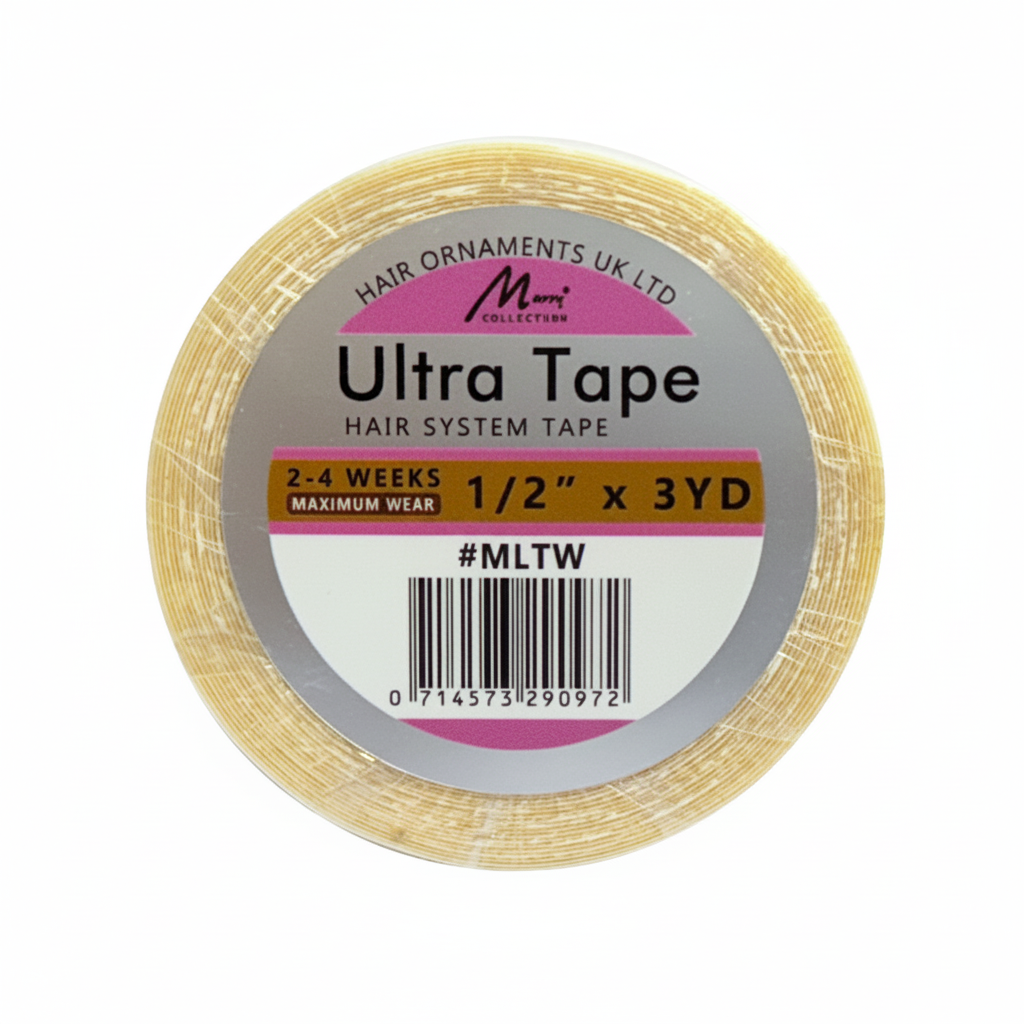 Ultra Hair System Tape Roll 1/2 in x 3 yd 2-4 Week Wear #MLTW