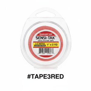 Walker Tape Sensi-Tak Hair System Tape 1/2" x 3 Yards #TAPE3RED