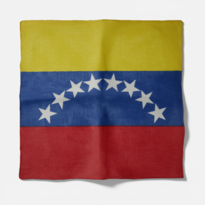 Venezuela Flag with Yellow, Blue and Red Stripes and White Stars