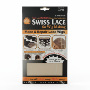 Swiss Lace for Wig Making - 15x15 Big Size #5012 BROWN