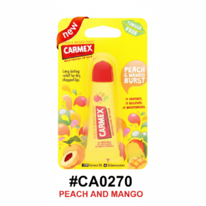 #CA0270 Carmex Peach & Mango Burst Moisturising Lip Balm - Box of 12pcs