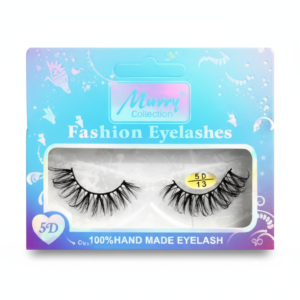 False Eyelashes 5D Style Black Handmade #M5D13