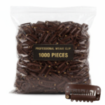Brown Professional Weave Clips Bag - 1000 Pieces #L1000BROBAG