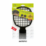 Marry Collection Afro Twist Hair Comb 2-in-1 Round Shape, #AFRPK1, Black