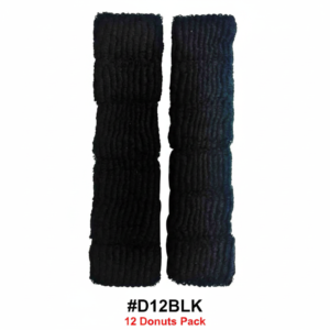 Black Large Hair Bobbles 12pc #D12BLK