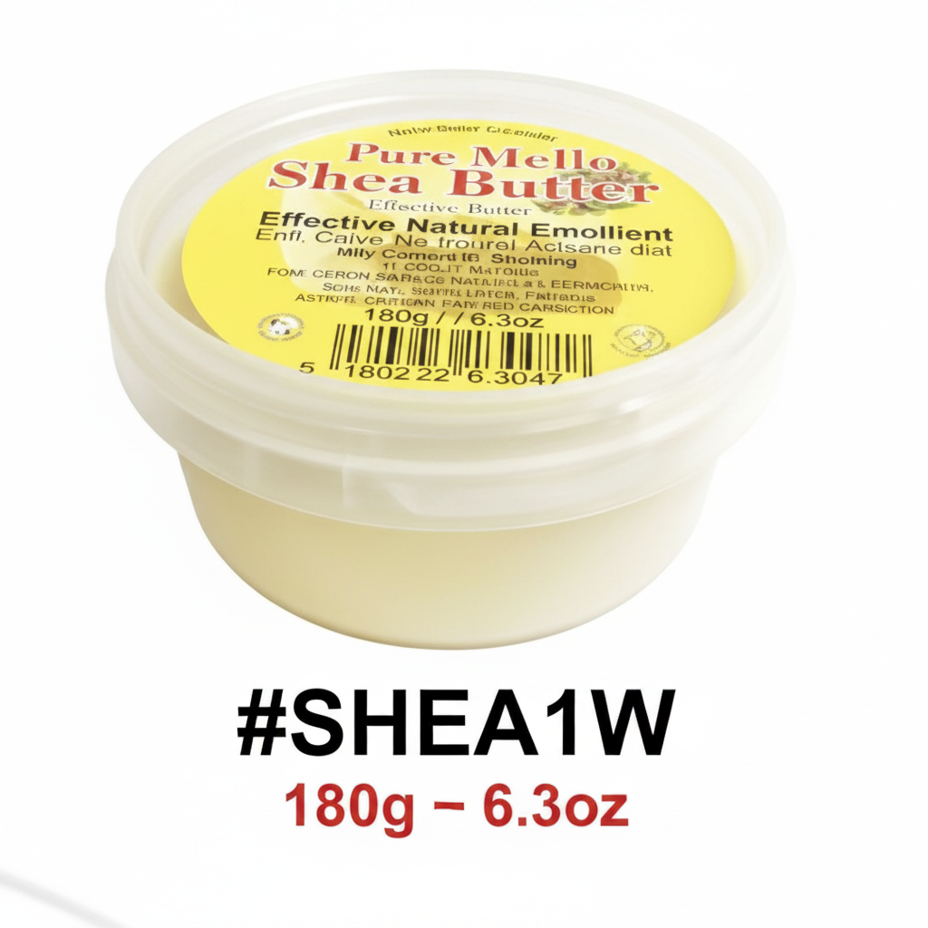 EasyMelt White Shea Butter 180g / 6.3oz - Effective Natural Emollient #SHEA1W