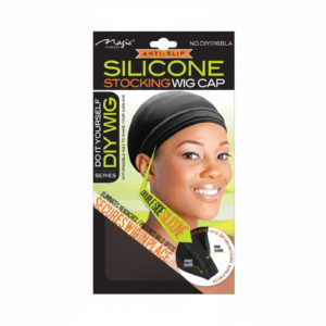 Silicone Stocking Wig Cap Black Anti-Slip DIY016BLK