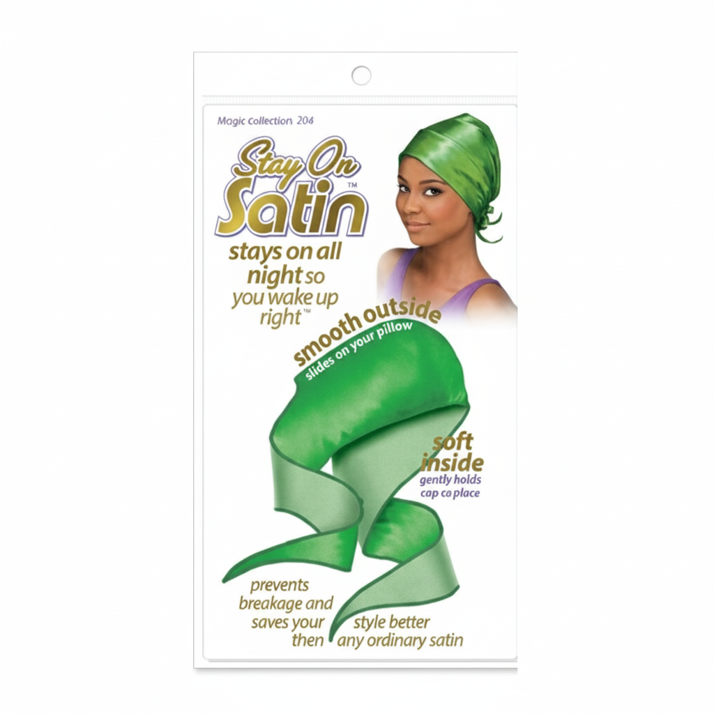 Satin Wrap Cap Magic Collection Green #774
