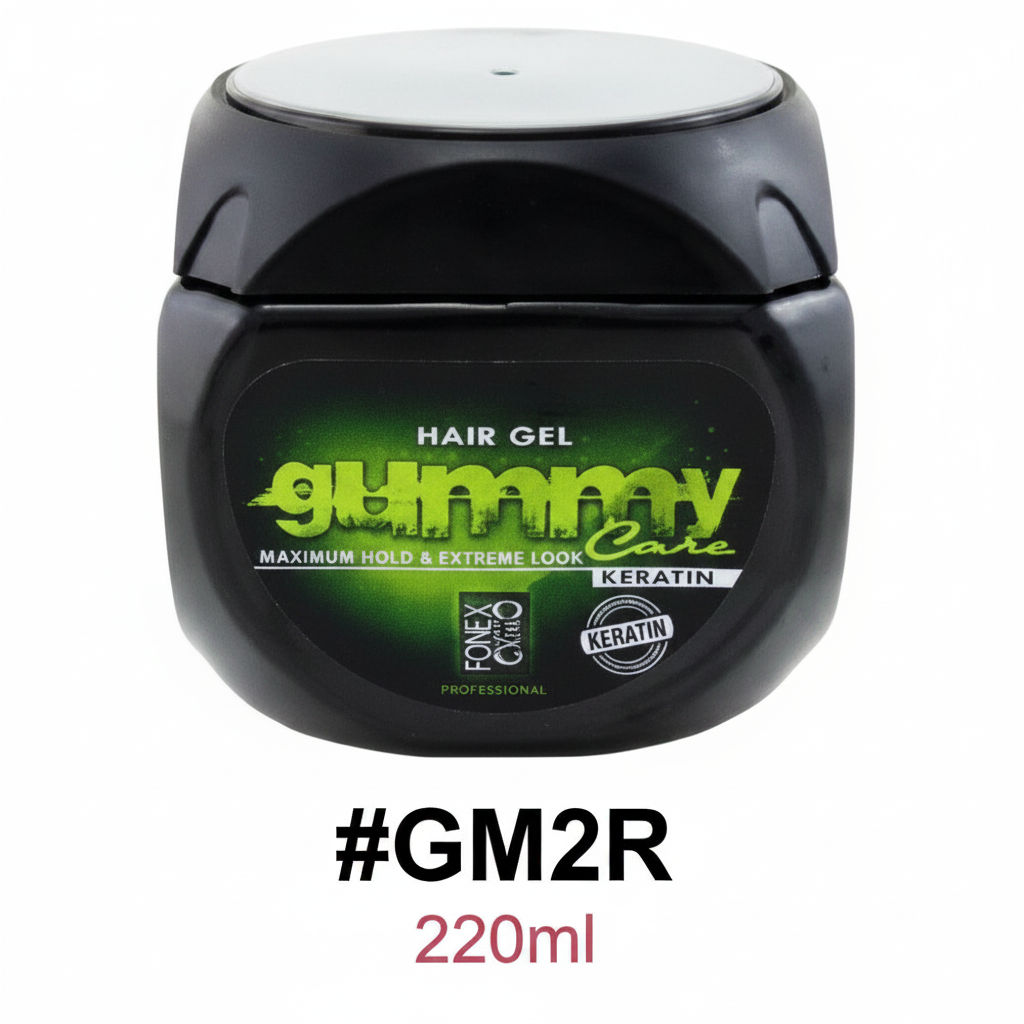 Gummy Care by Fonex Keratin Hair Gel Maximum Hold & Extreme Look 220ml #GM2R