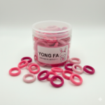 Hair Elastics Jar -Pink Strong Elasticity Small Hair Ties Bobbles for Women & Girls #TP81PINK