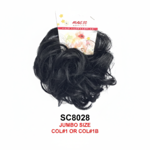 Magic Quality Jumbo Hair Bun Scrunchie - Col#1 / Col#1B #SC8028