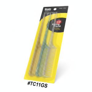 Magic Quality Glitter Rat Tail Styling Comb Set (#TC11GS)