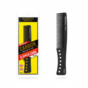 Black Ice Carbon Clipper Comb - 7 Inch #CCO116