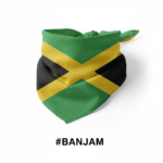 Jamaican Flag Print Bandana #BANJAM