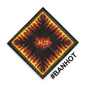 Fire Hot Print Cotton Bandana #BANHOT