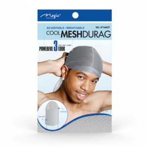 Mesh Durag Grey AdjustablE  - Breathable Cool #4714AST