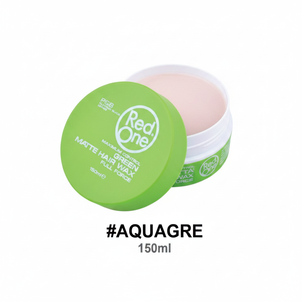 Red One Matte Green Aqua Hair Wax Full Force 150ml #AQUAGRE
